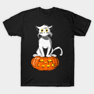 Cat with the Pumpkin T-Shirt